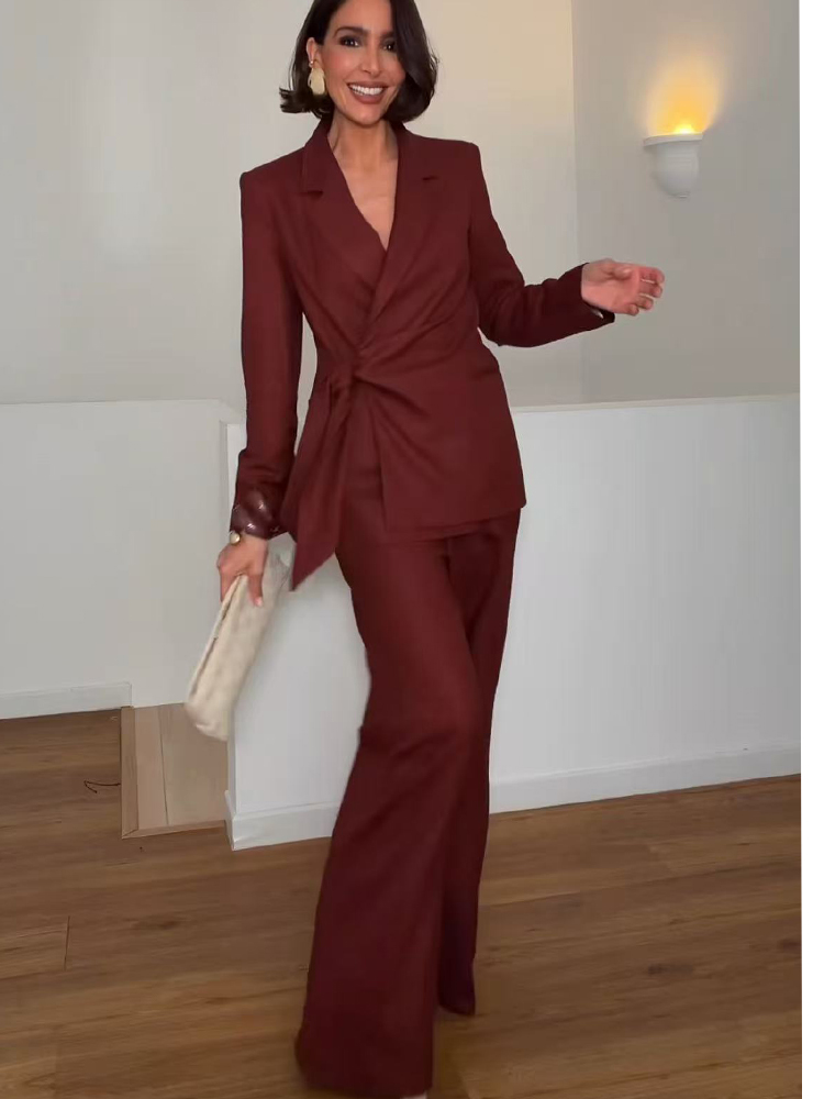 Women'S Formal Wear Pants Suit - 패션 오피스룩 여성 블레이저 팬츠 수트