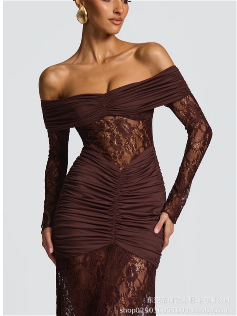 Women Formal Party Wear Dress - 섹시 레이스 머메이드 여성 프롬 드레스