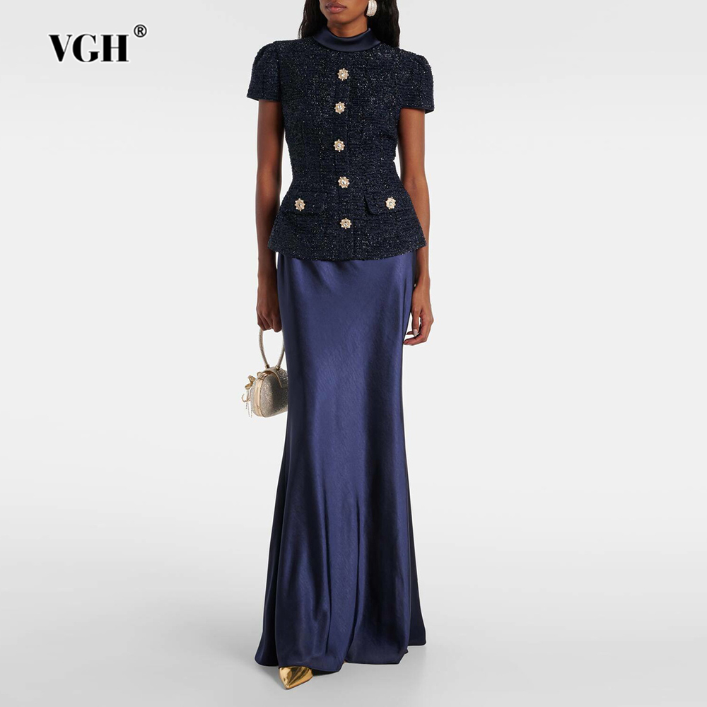 Women'S Formal Wear Suits - VGH 여성용 시크 투피스 세트, 스탠드