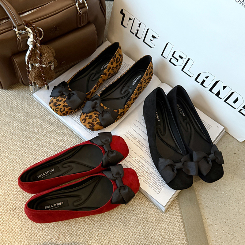Formal Women Daily Wear Shoes - 여성용 멀티 컬러 스웨이드 발레 플랫
