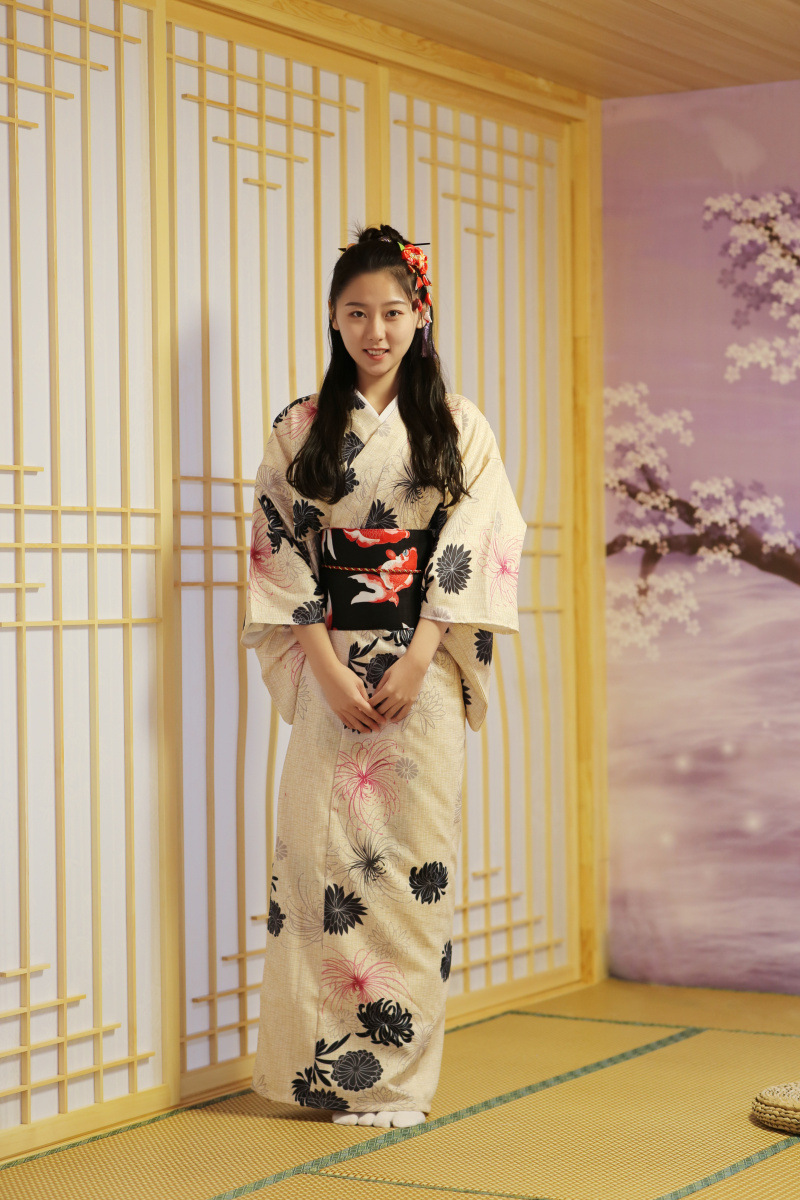 Formal Wear Japan Women - 여성용 일본식 전통 기모노 모조 린넨