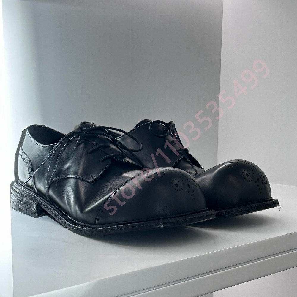 빈티지 2026 블랙 가죽 더비 슈즈 남녀 공용 레이스 - Formal Women Daily Wear Shoes 리뷰 및 가격