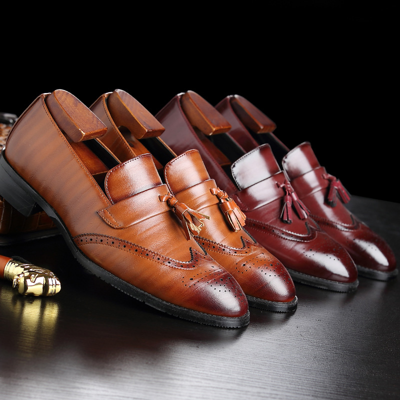 클래식 남성 가죽 태슬 로퍼 수제 슬립온 캐주얼 정장  - Formal Women Daily Wear Shoes 리뷰 및 가격
