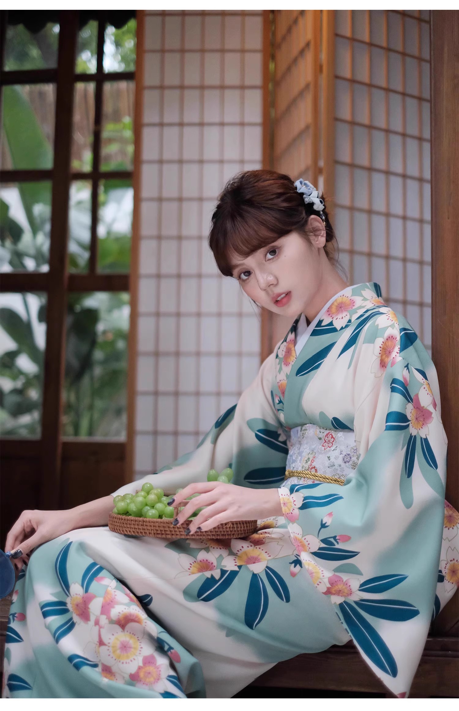 일본 스타일 여성 전통 파란색 기모노 정장, 현대화된  - Formal Wear Japan Women 리뷰 및 가격