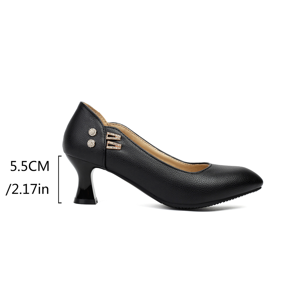 가을 성숙한 여성용 펌프스 5cm 키튼힐 오버사이즈 여 - Formal Women Daily Wear Shoes 리뷰 및 가격