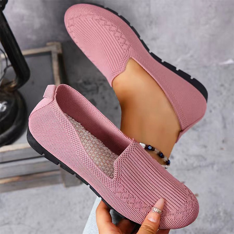 여성용 니트 로퍼 경량 안티 슬립 여성 플랫 슈즈 데일 - Formal Women Daily Wear Shoes 리뷰 및 가격