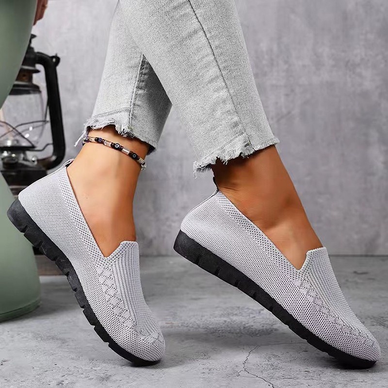 여성용 니트 로퍼 경량 안티 슬립 여성 플랫 슈즈 데일 - Formal Women Daily Wear Shoes 리뷰 및 가격